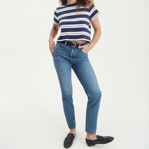 Madewell The Perfect Vintage Straight Leg Ankle Jeans Size 26 High Waisted